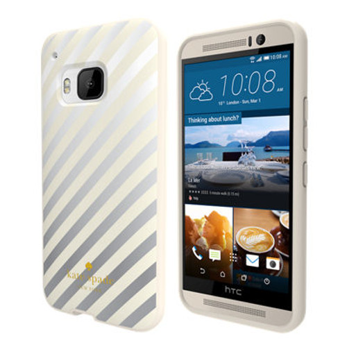 Kate Spade Flexible Hardshell Case for HTC One M9 - Diagonal Stripes