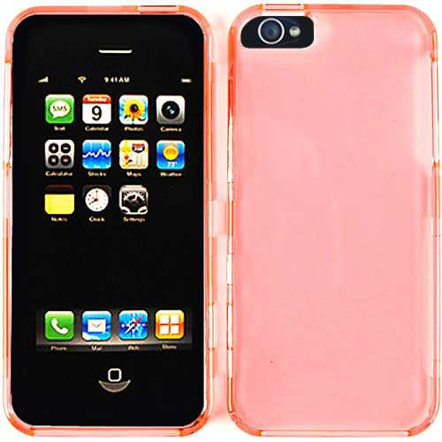 Unlimited Cellular Snap-On Case for Apple iPhone 5/5S (Trans. Pink)