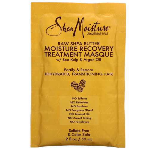 SheaMoisture  Moisture Recovery Treatment Masque with Seal Kelp & Argan Oil  Raw Shea Butter  2 fl oz (59 ml)