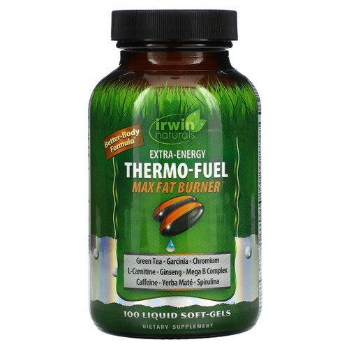 Irwin Naturals  Extra-Energy Thermo-Fuel Max Fat Burner  100 Liquid Soft-Gels