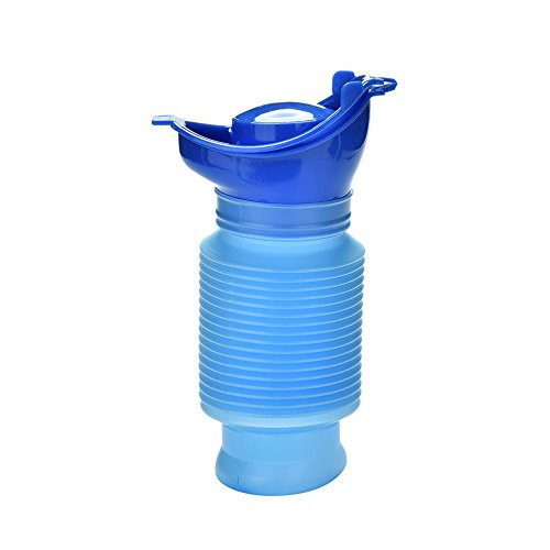 OUTFANDIA Emergency Urinal Portable Mini Outdoor Camping Travel Shrinkable Personal Mobile Toilet Potty Pee Bottle for Kids Adult (750 ML)