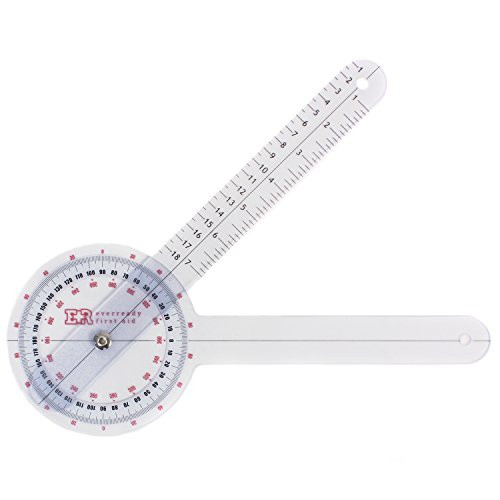 Ever Ready First Aid Plastic 12" Goniometer 360 Degree ISOM