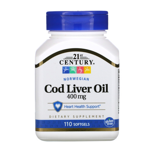 21st Century  Norwegian Cod Liver Oil  400 mg  110 Softgels