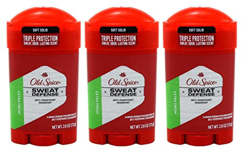Old Spice Anti-Perspirant 2.6 Ounce Extra Fresh Soft Solid (76ml) (3 Pack)