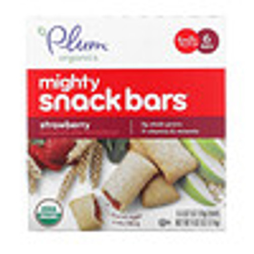 Plum Organics  Mighty Snack Bars  Tots  Strawberry  6 Bars  0.67 oz (19 g) Each