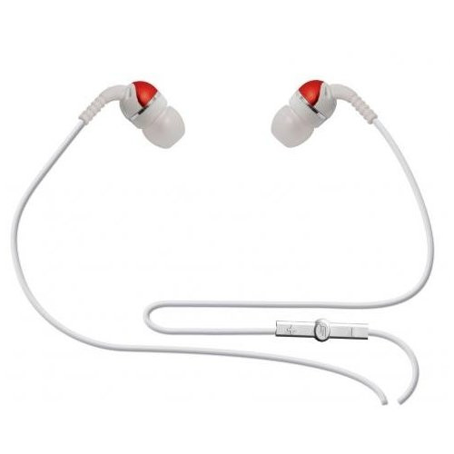Scosche Stereo Earphones with 6 interchangeable Color Caps - White