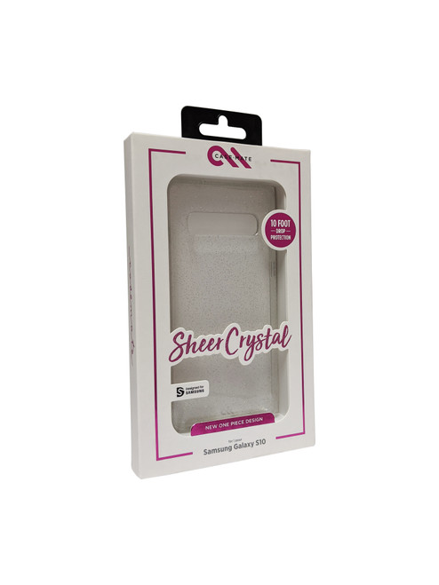 Case-Mate Sheer Crystal Case for Samsung Galaxy S10 - Clear