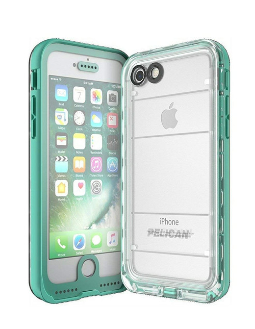 Pelican Marine Waterproof Case for iPhone 7/8 - Teal/Aqua