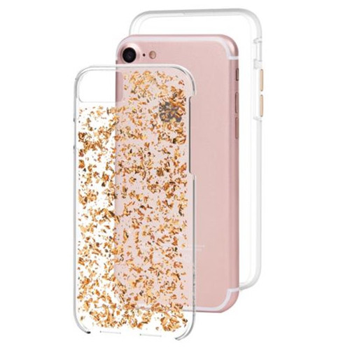Case-Mate Impact Resistant Karat Case for iPhone 8/7/6/6s - Rose Gold/Clear