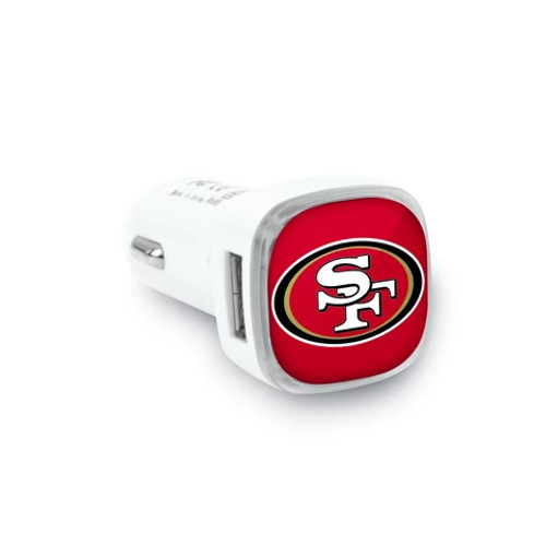 MIZCO SPORTS Licensed Universal USB Car Charger - NFL San Francisco 49ers