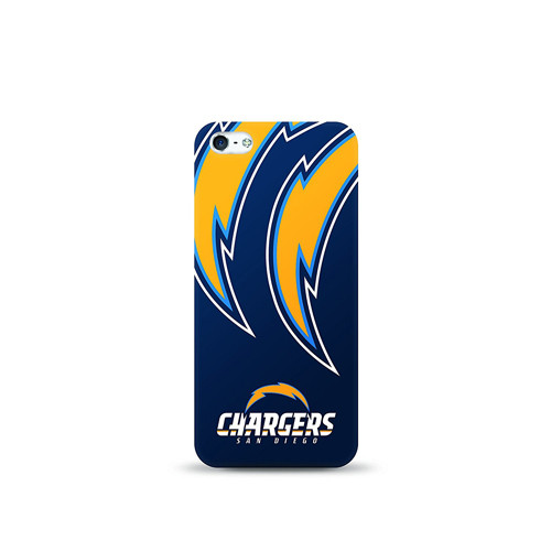 Mizco Sports NFL Oversized Snapback TPU Case for Apple iPhone 5 / 5S / SE (San Diego Chargers)