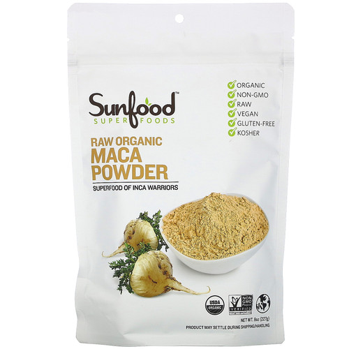 Sunfood  Superfoods  Raw Organic Maca Powder  8 oz (227 g)