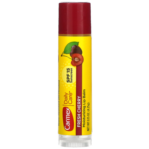 Carmex  Daily Care  Moisturizing Lip Balm  Fresh Cherry  SPF 15  0.15 oz (4.25 g)