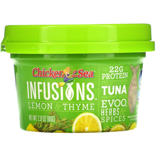 Chicken of the Sea  Infusions Wild Caught Tuna  Lemon & Thyme  2.8 oz (80 g)