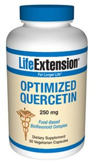 Life Extension Optimized Quercetin 250 mg Supports Immune Health  Heart Health  Non-GMO  Gluten Free - 60 Vegetarian Capsules