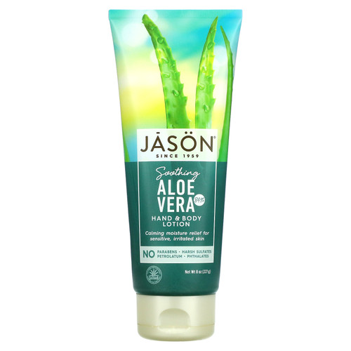 Jason Natural  Soothing Aloe Vera 84% Hand & Body Lotion  8 oz (227 g)