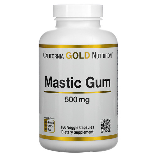 California Gold Nutrition  Mastic Gum  500 mg  180 Veggie Capsules