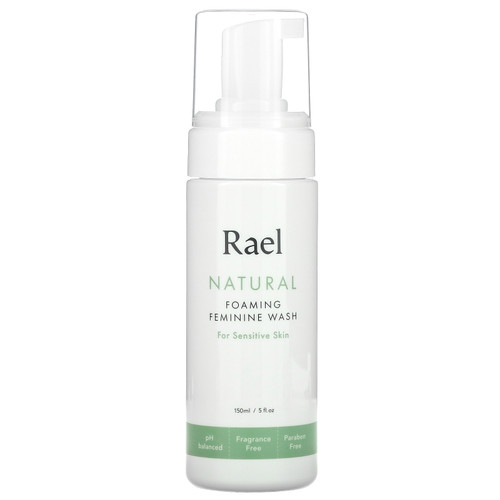 Rael  Natural Foaming Feminine Wash  For Sensitive Skin  Fragrance Free  5 fl oz (150 ml)