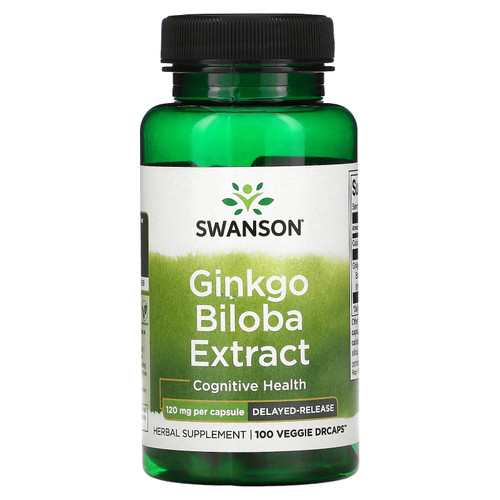 Swanson  Ginkgo Biloba Extract  120 mg  100 Veggie DRcaps