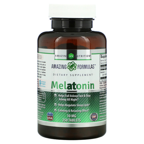 Amazing Nutrition  Melatonin  10 mg  250 Tablets