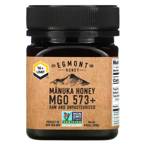 Egmont Honey  Manuka Honey  Raw And Unpasteurized  573+ MGO  8.82 oz (250 g)