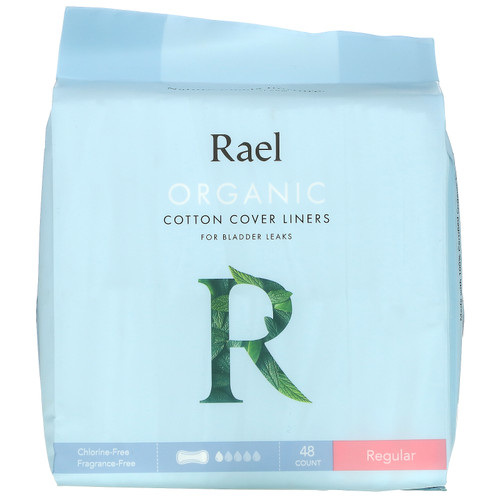 Rael  Organic Cotton Cover Liners  For Bladder Leaks  Regular  48 Count