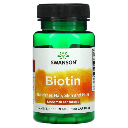 Swanson  Biotin  5 000 mcg  100 Capsules