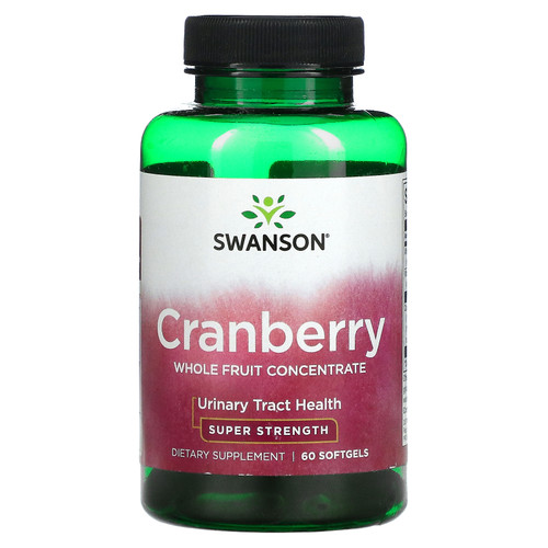 Swanson  Cranberry  Whole Fruit Concentrate  Super Strength  60 Softgels