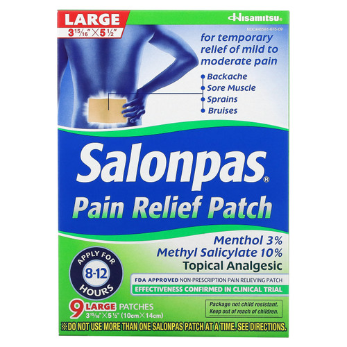 Salonpas  Pain Relief Patch  Large  9 Patches