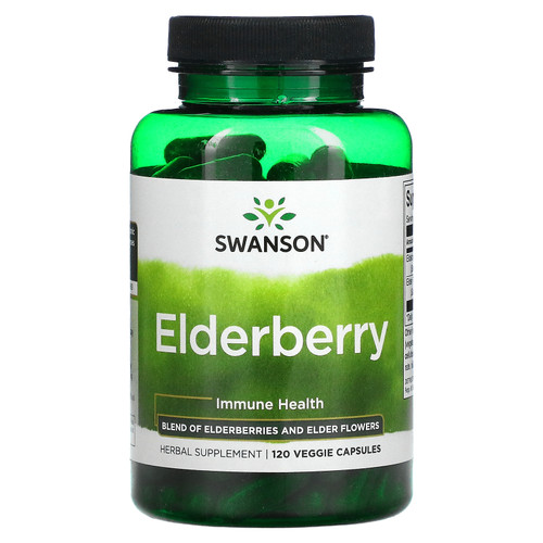 Swanson  Elderberry  Immune Health  120 Veggies Capsules
