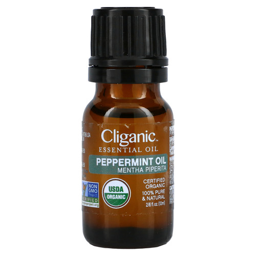 Cliganic  100% Pure Essential Oil  Peppermint  0.33 fl oz  10 ml