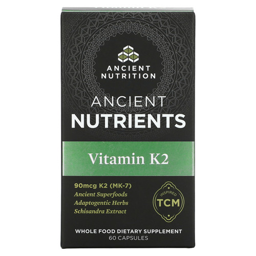 Dr. Axe / Ancient Nutrition  Ancient Nutrients  Vitamin K2  60 Capsules