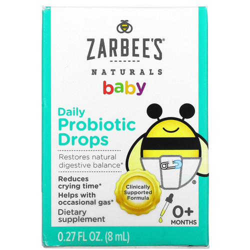Zarbee's  Baby  Daily Probiotic Drops  0+ Months  0.27 fl oz ( 8 ml)