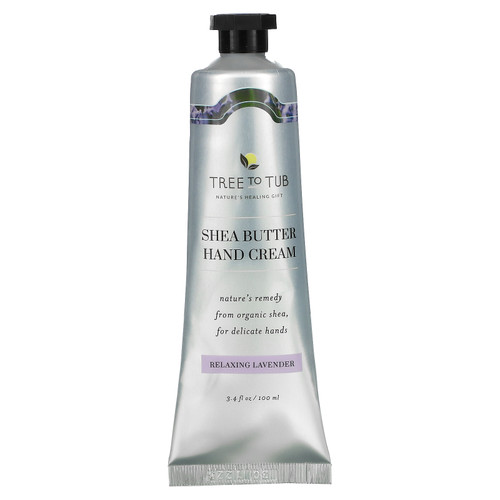 Tree To Tub  Shea Butter Hand Cream  Relaxing Lavender  3.4 fl oz (100 ml)