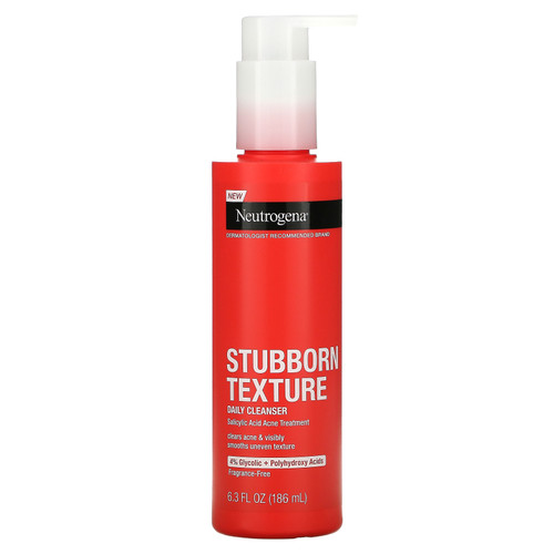 Neutrogena  Stubborn Texture Daily Cleanser  Fragrance-Free  6.3 fl oz (186 ml)