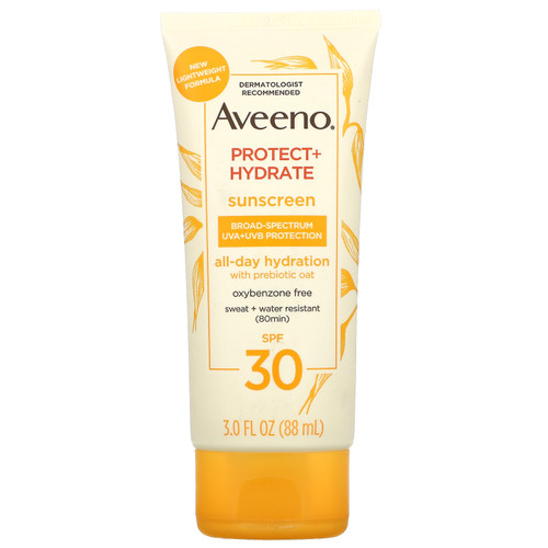 Aveeno  Protect + Hydrate Sunscreen  SPF 30  3 fl oz (88 ml)