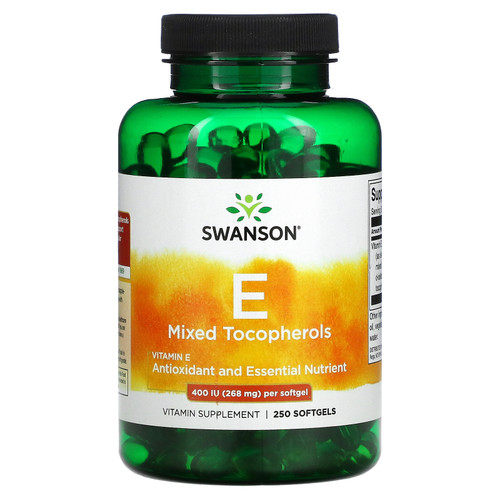 Swanson  Vitamin E Mixed Tocopherols  400 IU  250 Softgels