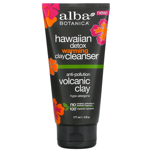 Alba Botanica  Hawaiian Detox Warming Clay Cleanser  6 fl oz (177 ml)