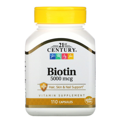 21st Century  Biotin  5 000 mcg  110 Capsules