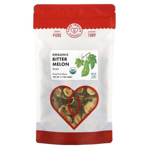 Pure Indian Foods  Organic Bitter Melon  1.7 oz (50 g)