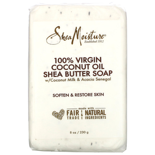 SheaMoisture  100% Virgin Coconut Oil Shea Butter Soap  8 oz (230 g)