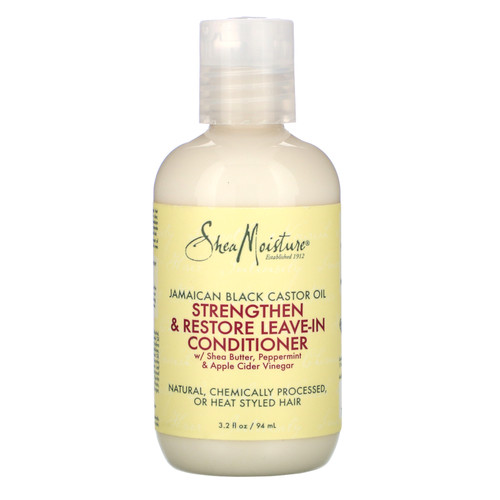 SheaMoisture  Jamaican Black Castor Oil  Strengthen & Restore Leave-In Conditioner  3.2 fl oz (94 ml)