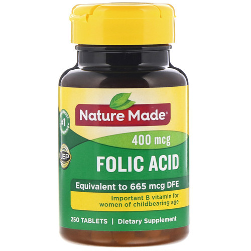 Nature Made  Folic Acid  400 mcg  250 Tablets