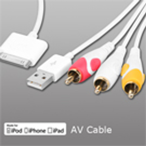 MYBAT Composite AV Cable For iPod
