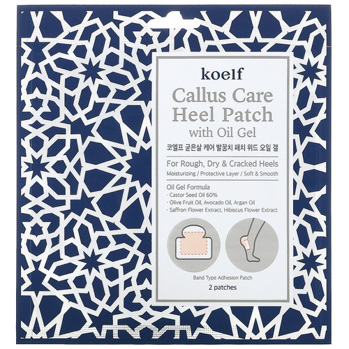 Koelf  Callus Care Heel Patch with Oil Gel  3 Pouches