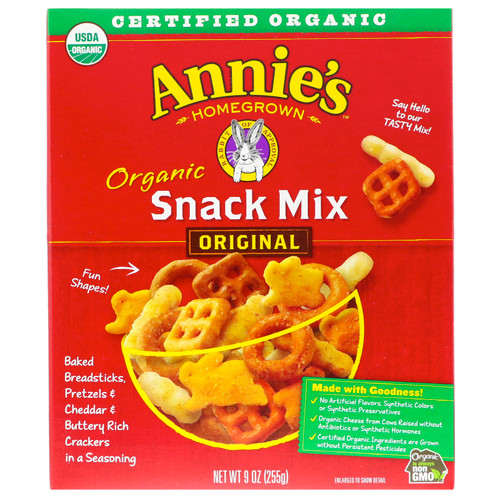 Annie's Homegrown  Organic Snack Mix  Original  9 oz (255 g)