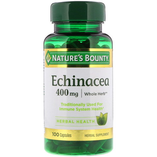 Nature's Bounty  Echinacea  400 mg  100 Capsules