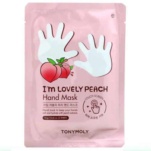 Tony Moly  I'm Lovely Peach  Hand Mask  1 Pair  0.56 oz (16 g)