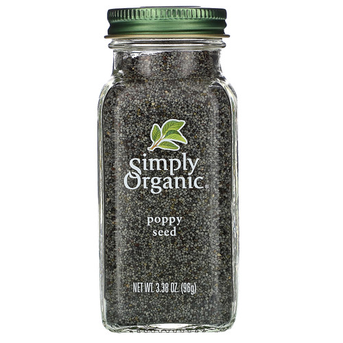 Simply Organic  Poppy Seed  3.38 oz (96 g)