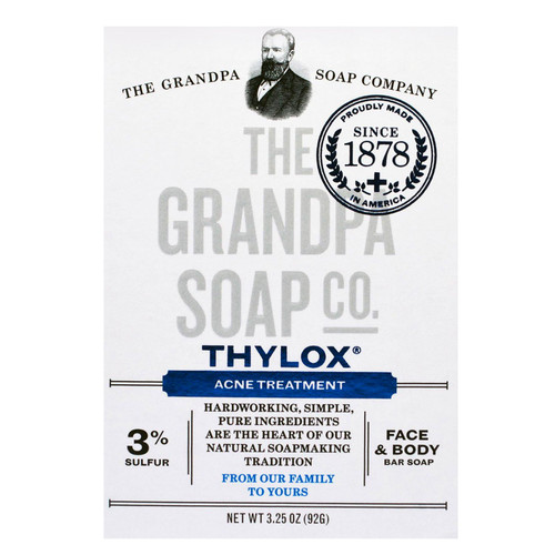 Grandpa's  Face & Body Bar Soap  Thylox Acne Treatment 3.25 oz (92 g)